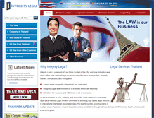 Tablet Screenshot of integrity-legal.com